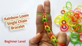 RAINBOW LOOM  Ladder Bracelet  How To  SoCraftastic [upl. by Mcclenaghan]