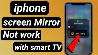 How to fix Screen Mirroring Not working iphone To Smart TV [upl. by Elboa]