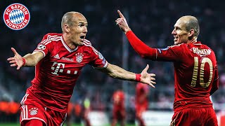 Old Trafford Wembley or Bernabeu  All Champions League Goals of Arjen Robben  FC Bayern [upl. by Oiramej228]