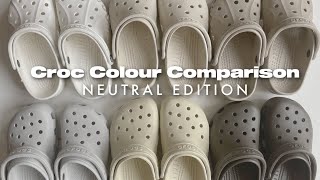 Crocs Colour Comparison  Neutral Edition [upl. by Forlini119]