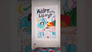 adopt healthy lifestyle poster [upl. by Silloh831]