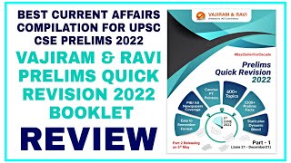 Vajiram amp Ravi Prelims QUICK revision booklet review  Best current affairs compilation for UPSC pre [upl. by Trinee966]