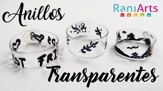 ANILLOS TRANSPARENTES  DIY  FÁCIL [upl. by Andonis]