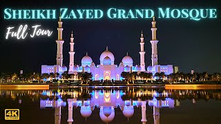 Sheikh Zayed Grand Mosque Abu Dhabi UAE Day amp Night View Worlds Beautiful Mosque 4k [upl. by Veronique]