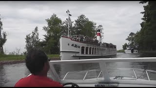 Motorboot fahren auf der Mecklenburgischen Seenplatte [upl. by Kalagher]