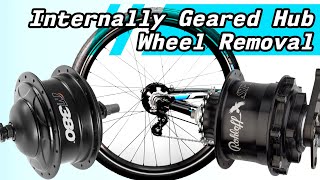 Trike Tutorial Internally Geared Hub Wheel Removal [upl. by Anenahs]