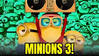 MINIONS 3 RELEASE DATE ANNOUNCED [upl. by Kissner626]