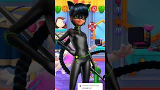 Lady Noir Miraculous Ladybug My Talking Angela miraculousladybug ladybug ladynoir angela2 [upl. by Mcgrody]