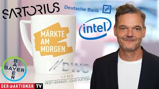 Märkte am Morgen Intel Bayer Sartorius LVMH DWS Group Deutsche Bank [upl. by Colene651]