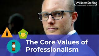 The Core Values of Workplace Professionalism [upl. by Helene6]