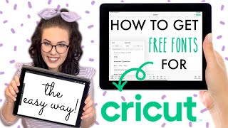 HOW TO IMPORT A FONT IN CRICUT DESIGN SPACE FOR FREE  iPad amp iPhone Tutorial [upl. by Keffer]