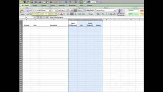 Lesson 1  Create amp Fill out a Check Register in Excel [upl. by Eirffej910]