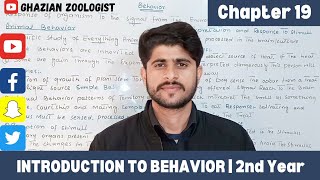 Behavior and Types of Behavior 12th ClassAn introduction to behaviour stimulus and responseFBISE [upl. by Meredith]