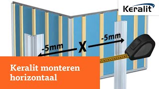 HOW TO  Keralit gevelbekleding monteren horizontaal [upl. by Aynad]