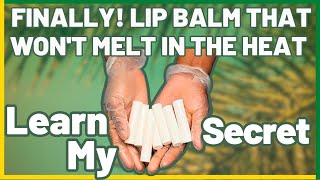 How to make LIP BALM last in the summer time Candelilla Wax Lip Balm [upl. by Sualokcin]