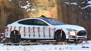 Exploding Broken Down Tesla Model S [upl. by Goldberg80]