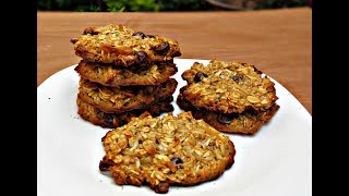 GALLETAS DE AVENA  PLATANO VEGANAS [upl. by Suivatal]