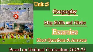 Unit 5 GeographyMap Skills and GlobeShort Questions amp AnswersSocial Studies Grade 5 [upl. by Billy2]