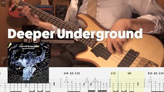 Deeper Underground  Jamiroquai Bass Cover with Tab [upl. by Grogan557]