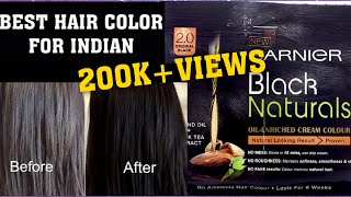 Garnier color naturalsBlack Hair colorBest at home hair colorDDAILY REVIEW [upl. by Armington]