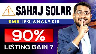 ✅ Sahaj Solar IPO Review  Sahaj Solar IPO GMP today  Kitna Listing gain Milega [upl. by Heman743]