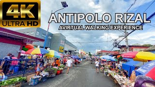 Beautiful Antipolo City Rizal  A Virtual Walking Tour 4K [upl. by Ahtrim]