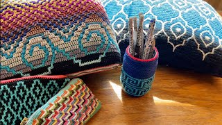 4 Beginners Guide to Mosaic Crochet  In the Round [upl. by Sallad]