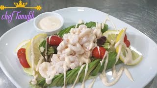 Recette Salade davocat aux crevettes facile rapi [upl. by Mayman]