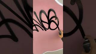 graffiti art tags spray tintaartpaper youtubeshorts [upl. by Ozneral]