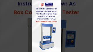 How to perform box compression test with presto box compression tester  Presto Group [upl. by Hacceber]