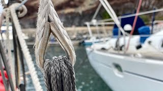 DYNEEMA Part 3 How to Splice Your Stay  Sailing Wisdom [upl. by Chadburn502]