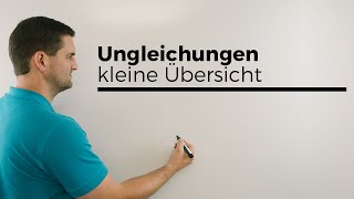 Ungleichungen kleine Übersicht  Mathe by Daniel Jung [upl. by Gardy]