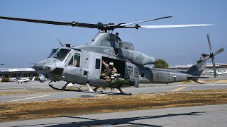 Two UH1Y Venoms  Super Hueys land at San Carlos Airport HeliFest 2011 [upl. by Yentyrb]