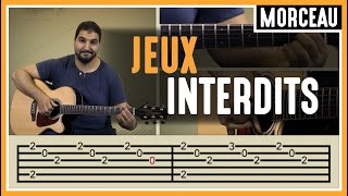 Cours de Guitare  Apprendre Jeux Interdits [upl. by Maidy950]