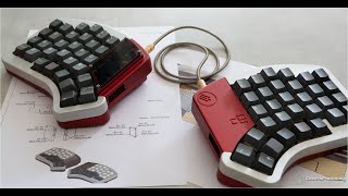 Split keyboard case Elora custom build [upl. by Zined]