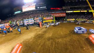 GoPro HD James Stewart Main Event Monster Energy Supecross 2012 Anaheim 2 [upl. by Eicnan23]