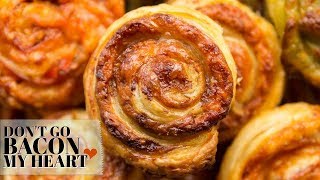 Puff Pastry Pinwheels 4 ways [upl. by Brechtel]