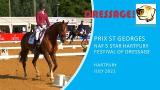 Jessica Hickey  Ziezo I Prix St Georges PREMIER LEAGUE DRESSAGE TEST HARTPURY 2022 [upl. by Kohn]