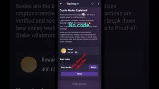 Crypto nodes explained tapswap video code 25 September [upl. by Attenyw]