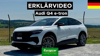 Elektrisch fahren Audi Q4 etron  Europcar Schweiz [upl. by Latimore145]