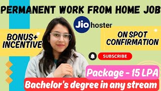 Permanent Work From Home Job Video  Online Job  Bachelors in any stream  Job Vacancy [upl. by Lagasse]