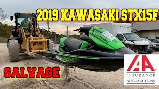 I Bought A Wrecked Flooded No Start 2019 Kawasaki Jet Ski from the Auction [upl. by Ytok]