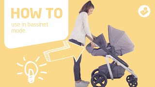 MaxiCosi  Lila stroller  How to use in bassinet mode [upl. by Shirah299]