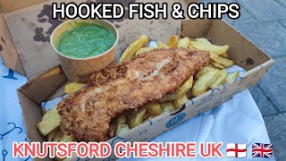 HOOKED FISH amp CHIPS KNUTSFORD Cheshire UK BRITISH FOOD [upl. by Eillime]