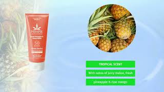 Hempz Sweet Pineapple amp Honey Melon SPF 50 Broad Spectrum Herbal Body Sunscreen [upl. by Lehacim]