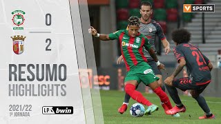 Highlights  Resumo Marítimo 02 SC Braga Liga 2122 1 [upl. by Thurmond]