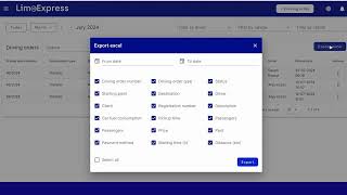 LimoExpress  How to Export Your Data in Excel [upl. by Anoyek419]