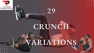 29 Crunch Variations for Everyone  Crunches for Building Abs Beginner to Advanced [upl. by Norak617]