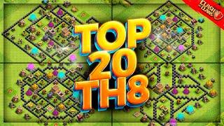 New BEST TH8 WARTROPHY Base Copy Link 2023 Top20 Town Hall 8 Farm Loot Base Clash of Clans [upl. by Enra]