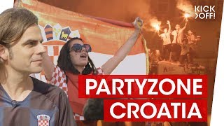 My World Cup 2018 Party with Croatia Fans in Zagreb [upl. by Aynom]